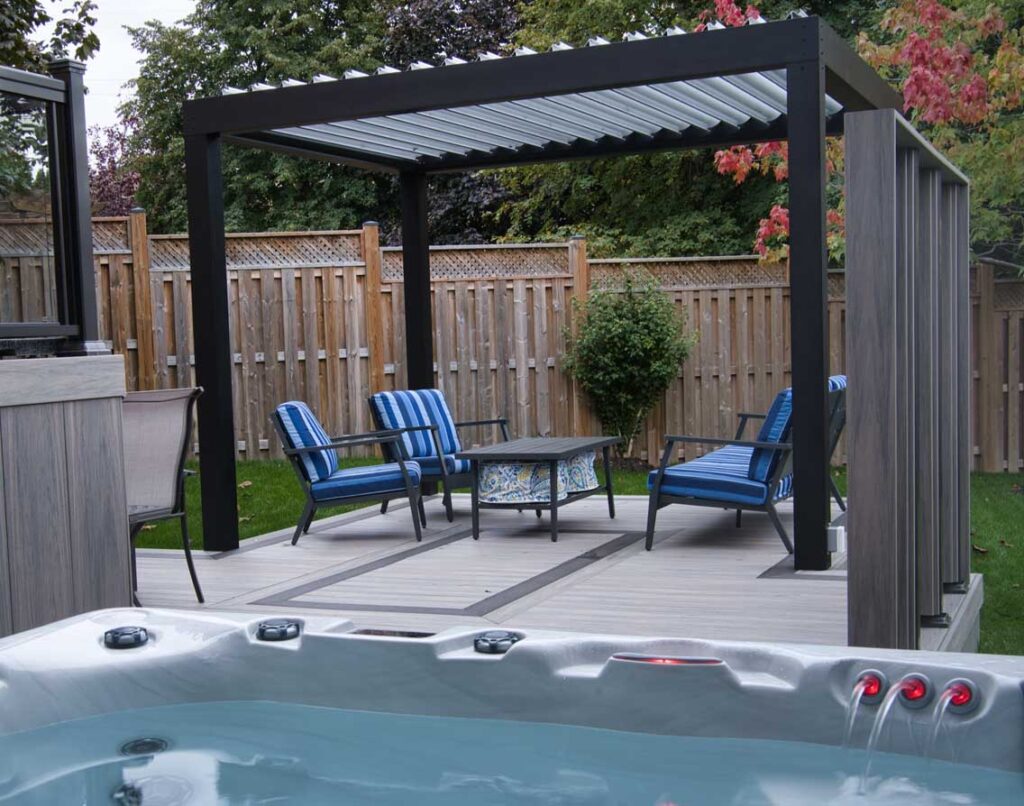 louvered pergola roof Mississauga