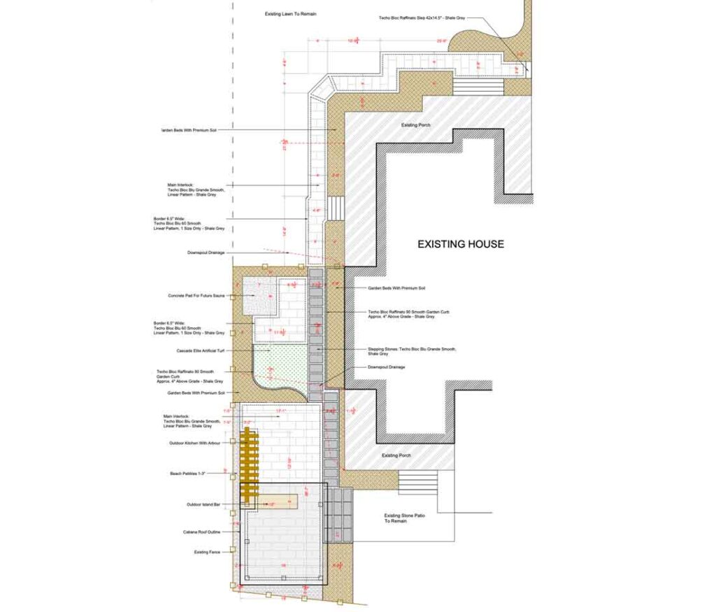 example of 2d landscape construction drawings